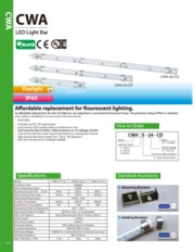 CWA - Barra di illuminazione a LED IP65 con omologazione CE e UL