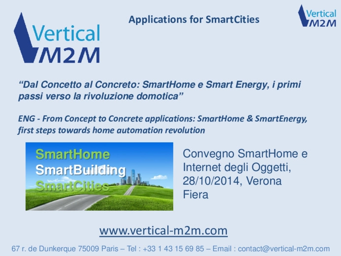 Dal Concetto al Concreto: SmartHome e Smart Energy, i primi