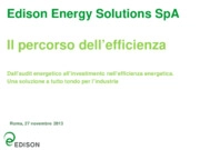 Dall’audit energetico all’investimento nell’efficienza energetica