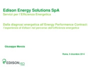 Dalla diagnosi energetica all’Energy Performance Contract
