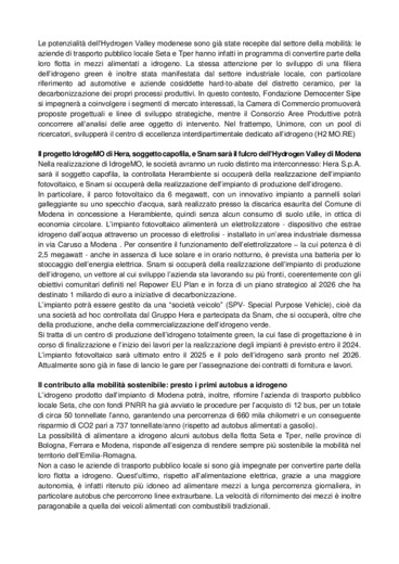 Decolla l'Hydrogen Valley di Modena: firmato il protocollo d'intesa. Al centro il progetto IdrogeMO di Gruppo Hera e Snam
