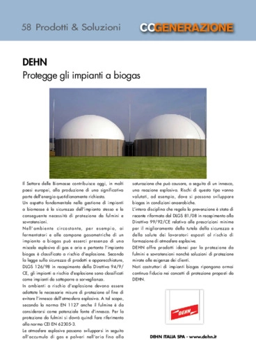 Dehn. Protegge gli impianti a biogas