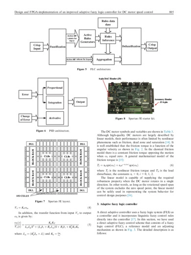 Design and FPGA-implementation of an improved adaptive fuzzy logic controller