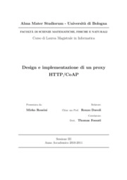 Design e implementazione di un proxy HTTP/CoAP
