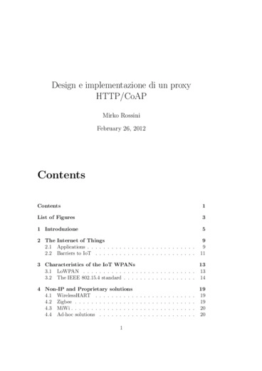 Design e implementazione di un proxy HTTP/CoAP