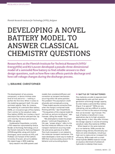 Developing a Novel Battery Model to Answer Classical Chemistry Questions