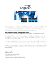 Digitron Italia: leader dei sistemi di acquisizione dati e della strumentazione elettronica di misura.