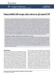 Dispacciabilità dell'energia solare attraverso gli impianti CSP