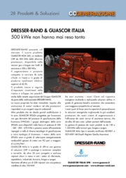 Dresser-Rand & Guascor Italia. 500 kWe non hanno mai reso tanto