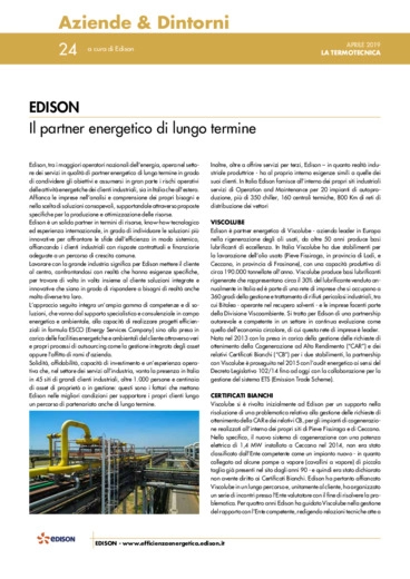 EDISON - Il partner energetico di lungo termine