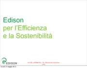 Edison per l’efficienza e la sostenibilità