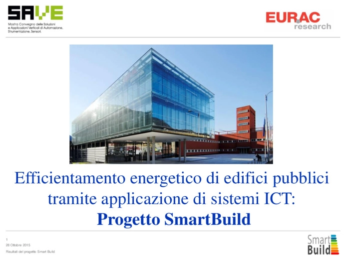 Efficientamento energetico di edifici pubblici tramite applicazione di sistemi ICT: