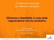 Efficienza e flessibilità: il ruolo della cogenerazione nel mix produttivo