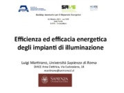 Efficienza ed efficacia energetica degli impianti di illuminazione