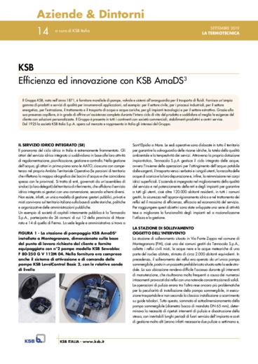 Efficienza ed innovazione con KSB AmaDS3