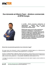 Efficienza energetica: due domande ad Alberto Fassi - direttore commerciale