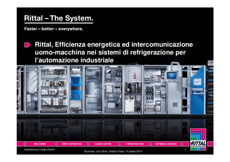Efficienza energetica ed intercomunicazione uomo-macchina nei sistemi di refrigerazione per