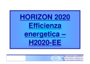 Efficienza energetica – H2020-EE