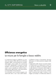 Efficienza energetica - Le misure per le famiglie a basso
