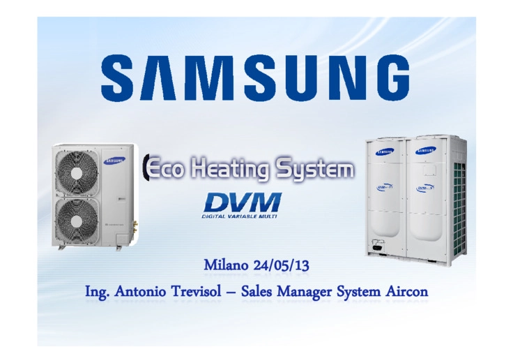 EHS - Sistemi ibridi a pompa di calore per raffrescamento, riscaldamento e produzione di acqua calda sanitaria