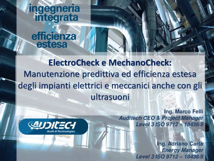 ElectroCheck e MechanoCheck: Manutenzione predittiva ed efficienza estesa degli impianti elettrici e meccanici
