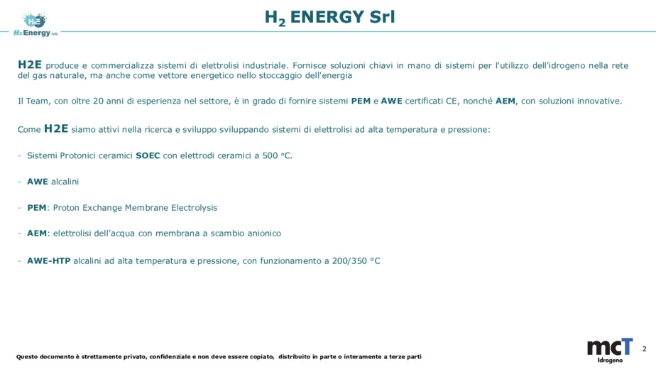 Elettrolisi idrogeno