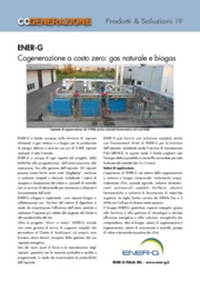 Ener-G. Cogenerazione a costo zero: gas naturale e biogas