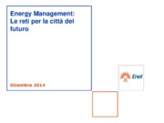 Energy management: le reti per la città del futuro