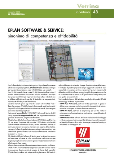 EPLAN Software & Service: sinonimo di competenza e affidabilità
