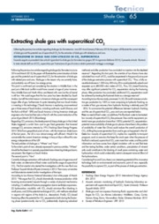 Extracting shale gas with supercritical CO2