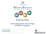 Efficienza energetica, Facility management