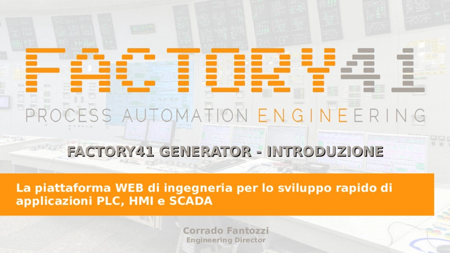 FACTORY41 GENERATOR DETTAGLI - Generatore automatico di codice per PLC, HMI e SCADA