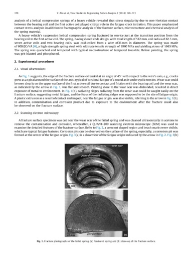 Failure analysis of a helical compression spring for a heavy