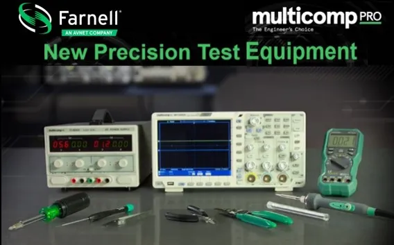 Farnell lancia la nuova gamma di strumenti di alta qualit per test di precisione di Multicomp Pro