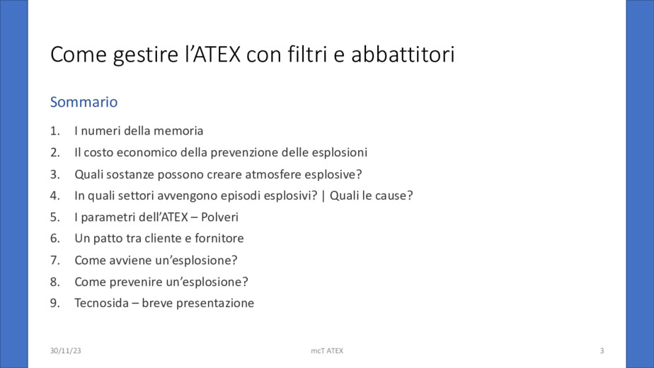 Filtri ATEX - Come gestire 