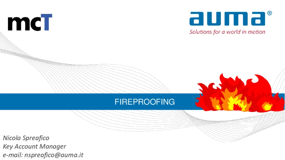 Fireproofing su attuatori elettrici