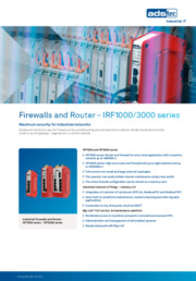 Firewall e Router - Serie IRF1000 e IRF3000