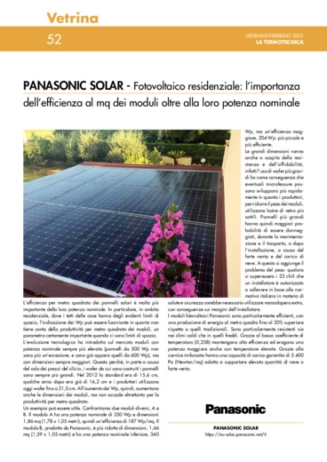 Fotovoltaico residenziale: l'importanza dell'efficienza al mq dei moduli oltre alla loro potenza nominale