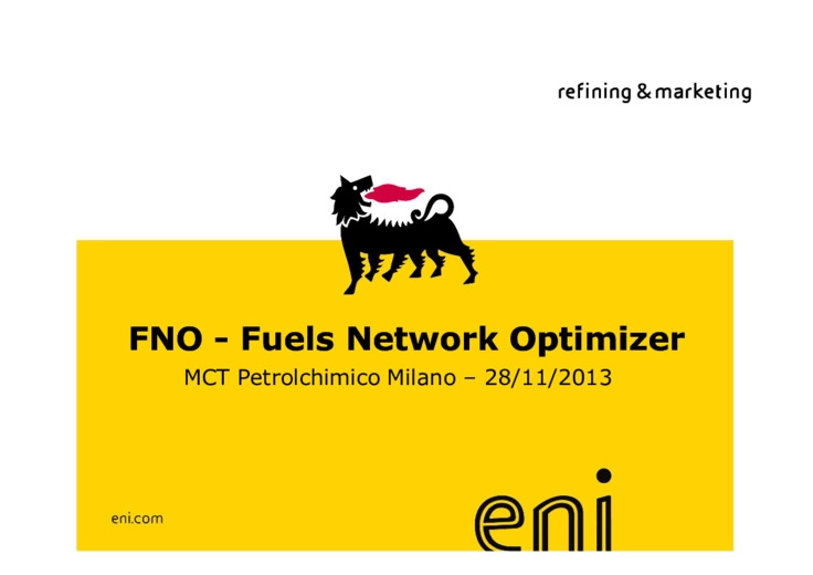 Fuels Network  Management. L
