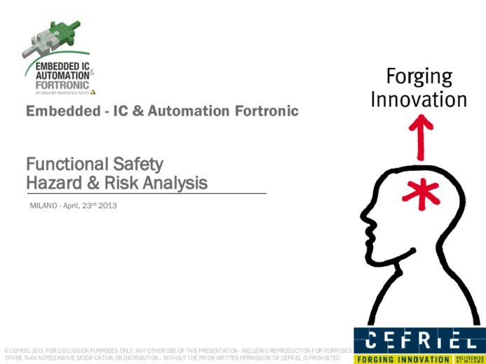 Functional Safety: Hazard & Risk Analysis