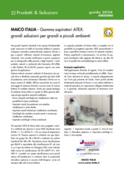 Gamma aspiratori ATEX: grandi soluzioni per grandi e piccoli ambienti