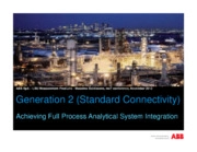 Generation 2 (Standard Connectivity) Achieving Full Process Analytical System Integration