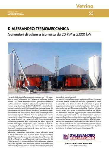 Generatori di calore a biomassa da 20 kW a 5.000