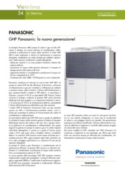 GHP Panasonic: la nuova generazione!