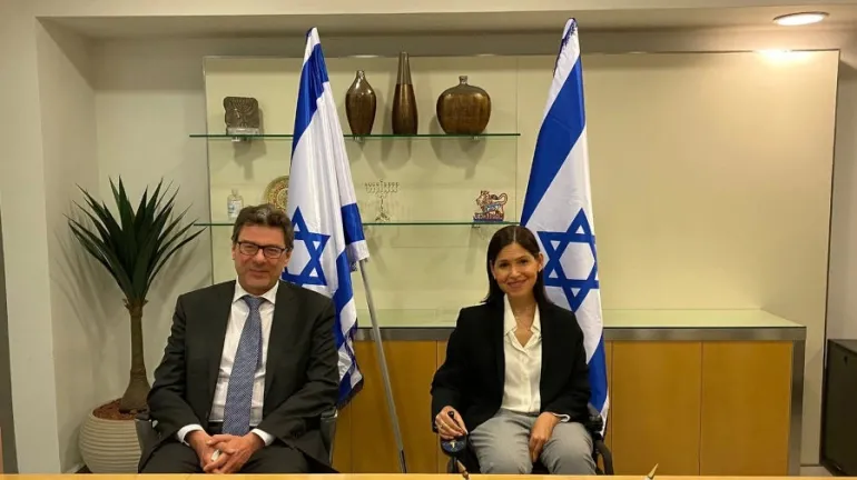 Giorgetti incontra ministra Elharrar durante la missione istituzionale in Israele