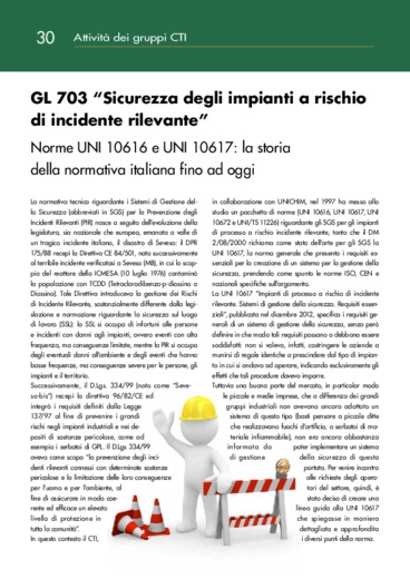 GL 703 Sicurezza degli impianti a rischio di incidente rilevante: la storia della normativa italiana fino ad oggi