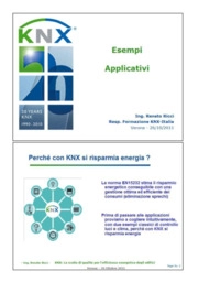 Gli esempi applicativi di KNX
