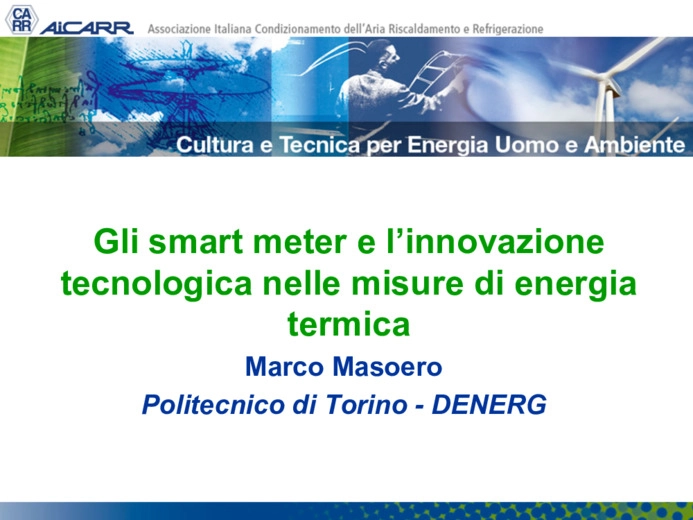 Gli smart meter e linnovazione tecnologica nelle misure di energia termica