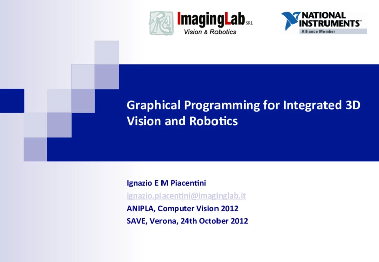 Graphical Programming for Integrated 3D Vision and Robotics