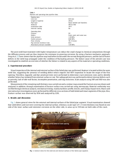 Grooving corrosion of seam welded oil pipelines